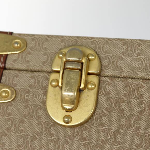 CELINE Macadam Canvas Attache Case Beige Brown Gold - Picture 10 of 16